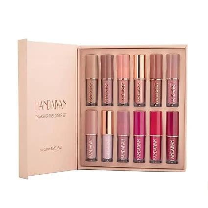 12 Colors Handaiyan Matte Liquid Lipstick Set