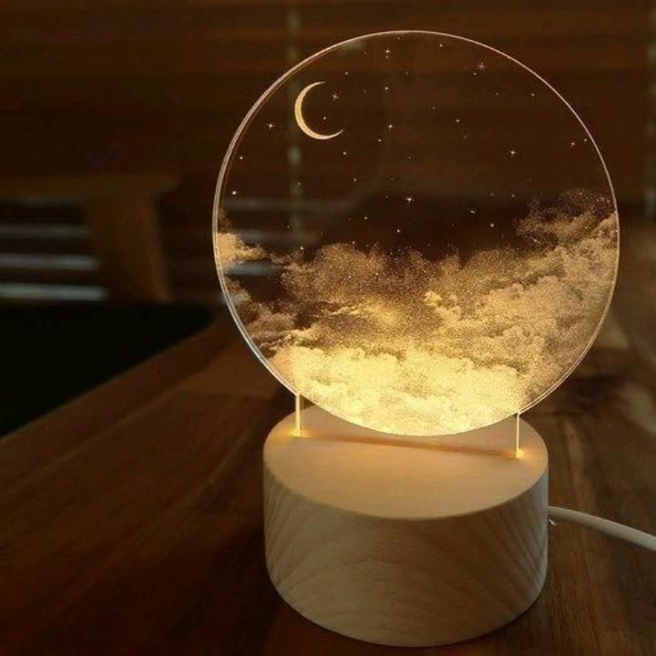 Moon Lamp LED Night Light Battery Powered